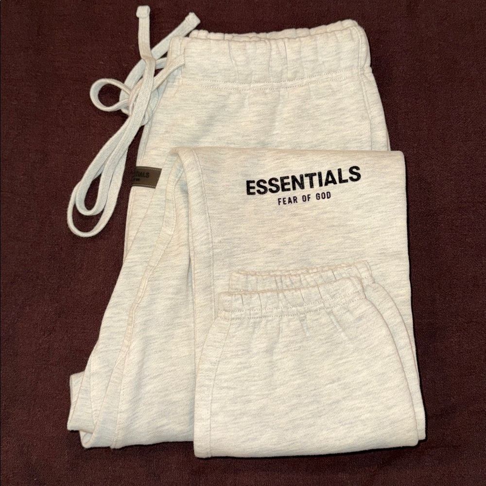 Fear Of God Essentials Light Gray Joggers
